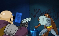 © Harry Partridge The watchmen as an 80's cartoon.
